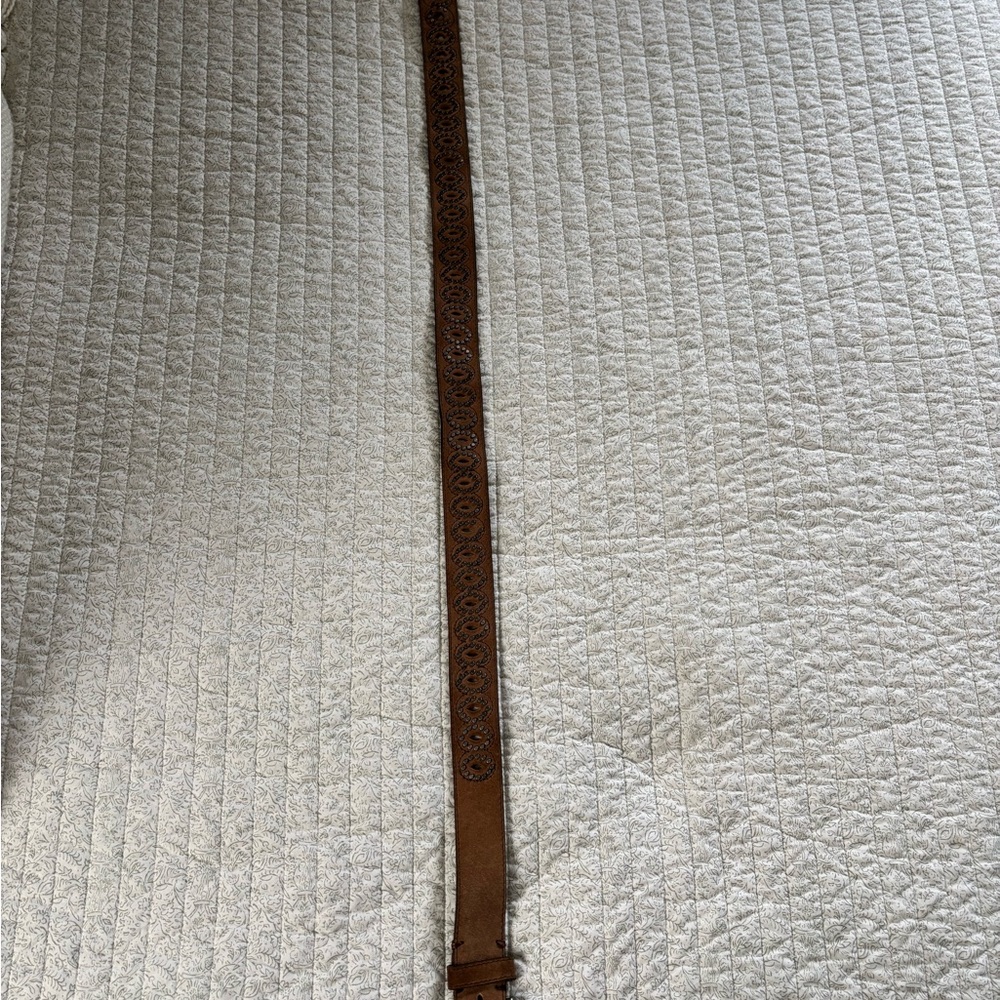 Brown Belt with Embossed Design